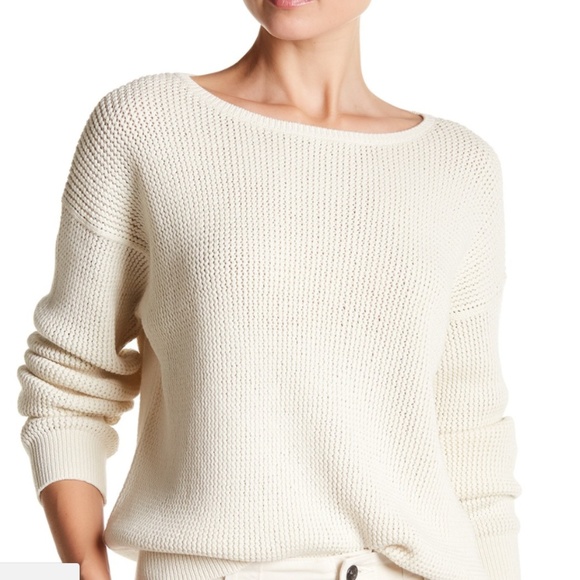 Vince Lattice Stitch Crew Neck Sweater - Picture 1 of 5